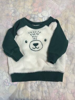 Toddler Baby Fleece Raglan Sweater Boys Girls Polar Bear sweatshirt